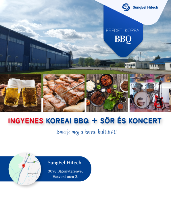 Október Fesztivál és koreai BBQ a SungEel Hitech Bátonyterenyei üzemében